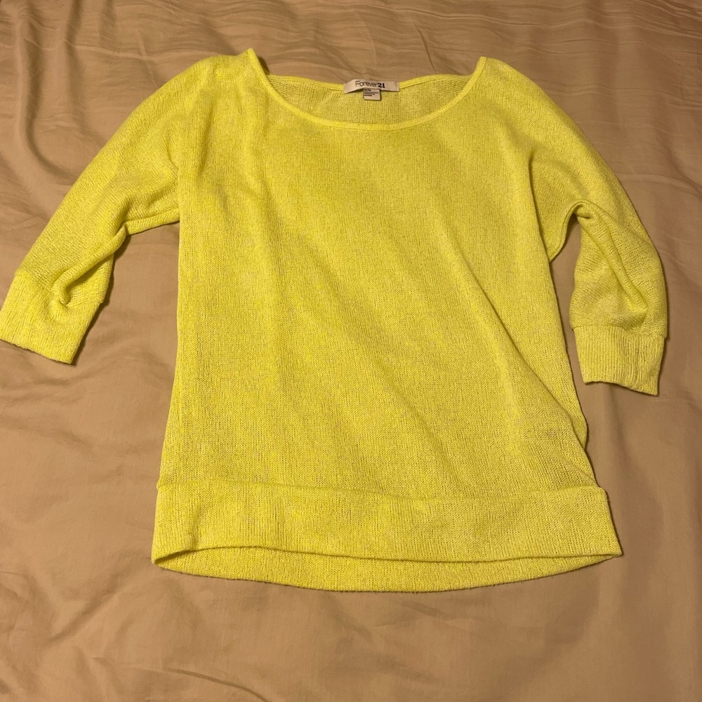 Fun neon yellow top